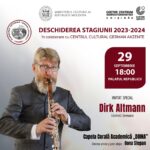 Clarinetistul german Altmann Dirk la Deschiderea stagiunii 2023-2024 la Filarmonica Națională „Serghei Lunchevici” din Chișinău.
